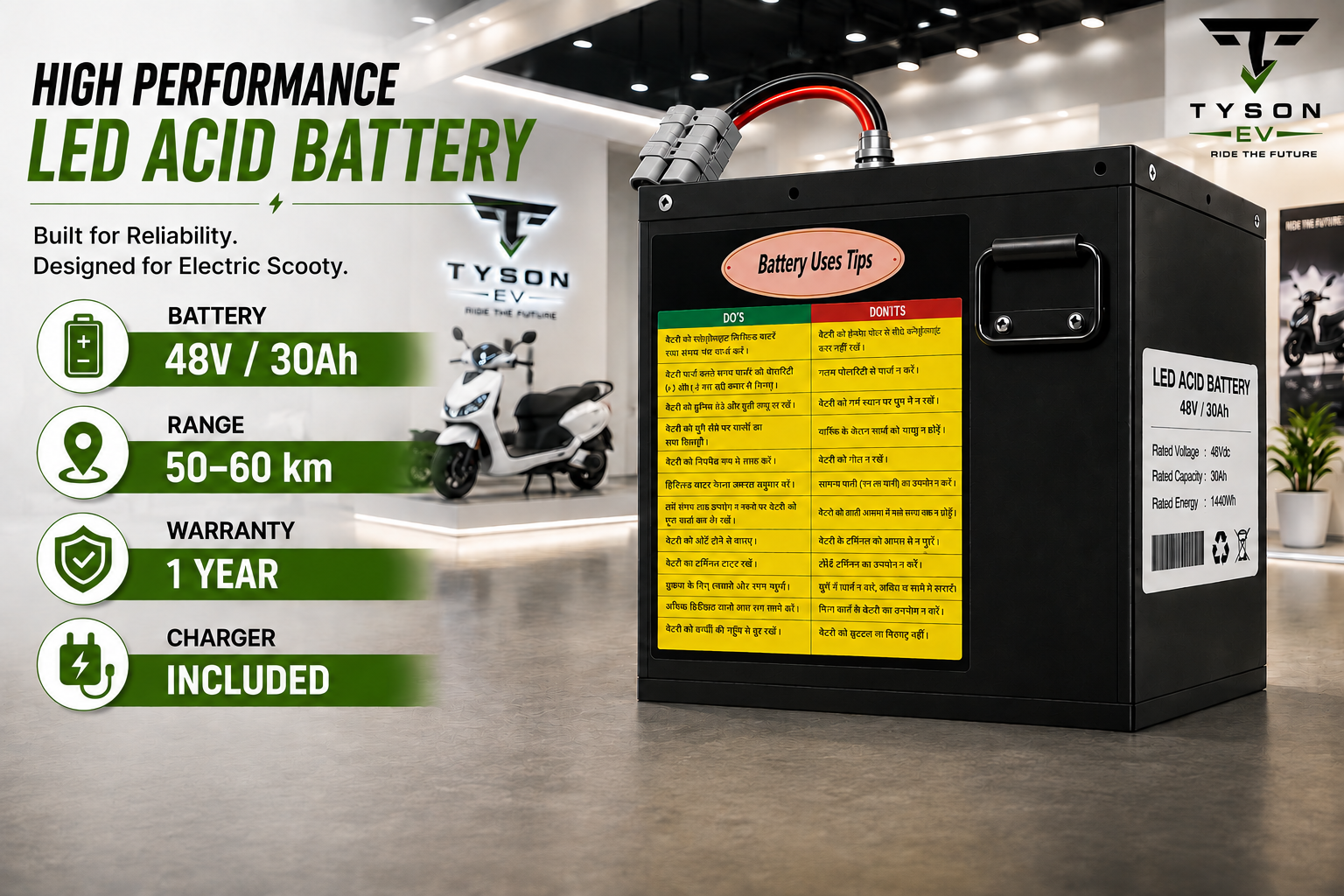 48V 30Ah Lead Acid Battery View 3